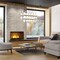 Z-Lite Cayden Linear Chandelier, 17-Light, 18in W x 42in L x 16.75in H, Matte Black/Clear + Etched Opal 1946P-17L-MB - alternate 7